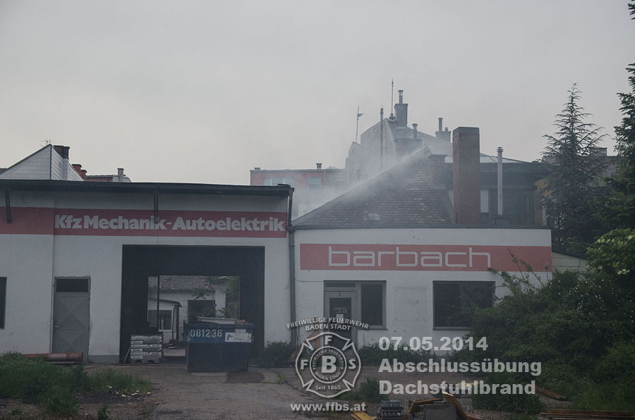07.05.2014 - Abschlussübung Dachstuhlbrand