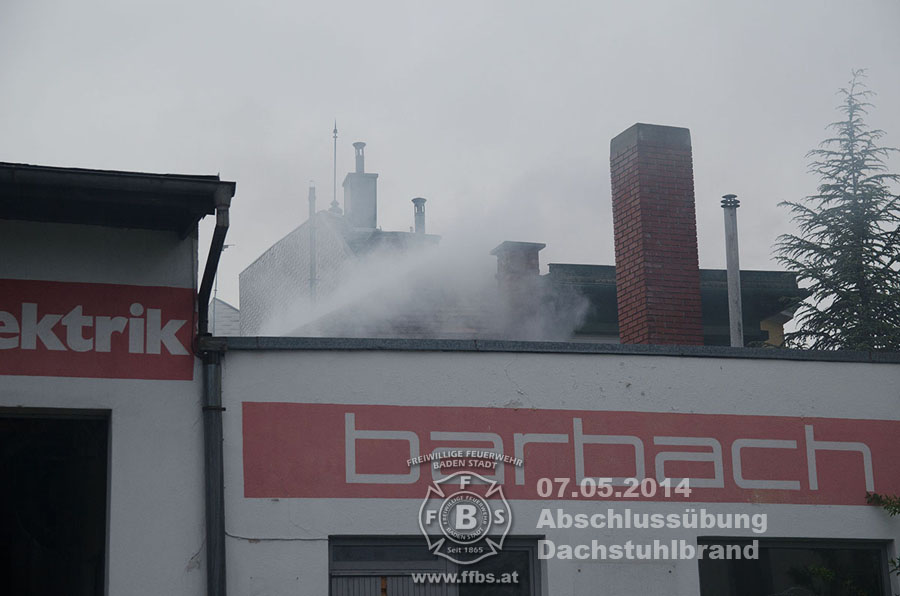 07.05.2014 - Abschlussübung Dachstuhlbrand