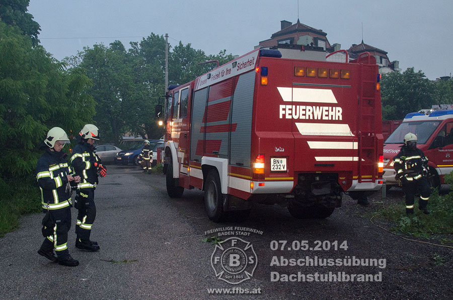 07.05.2014 - Abschlussübung Dachstuhlbrand