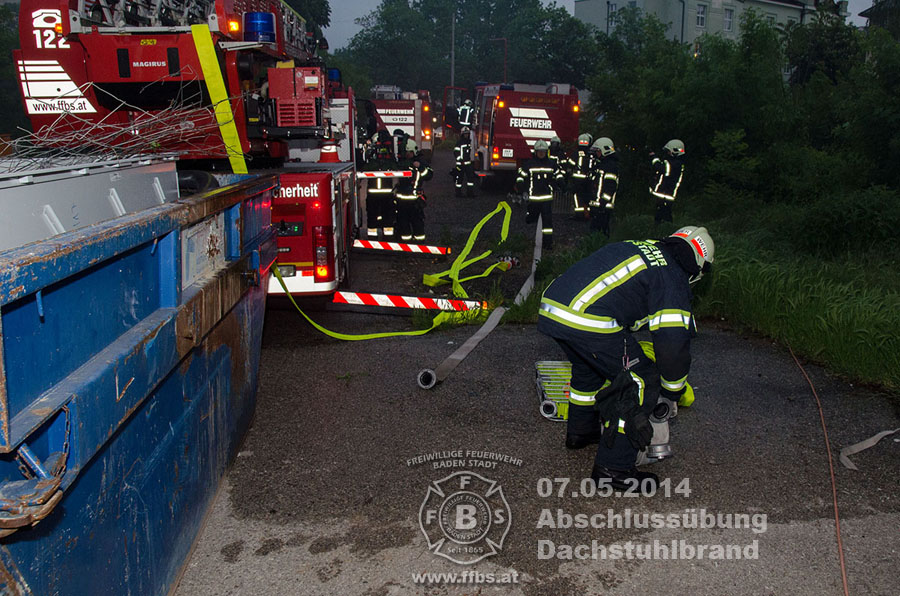 07.05.2014 - Abschlussübung Dachstuhlbrand