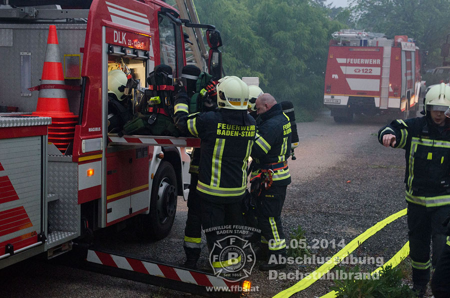 07.05.2014 - Abschlussübung Dachstuhlbrand