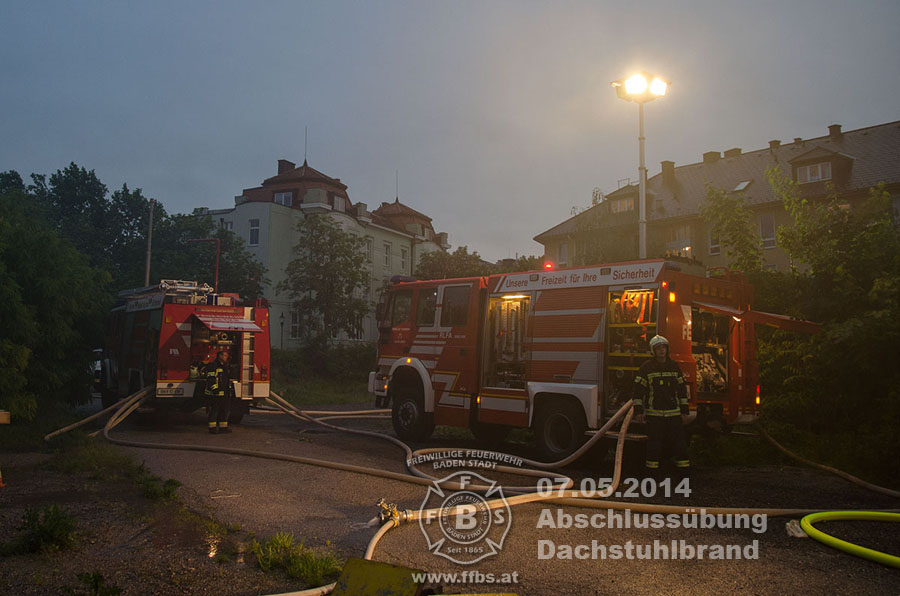 07.05.2014 - Abschlussübung Dachstuhlbrand