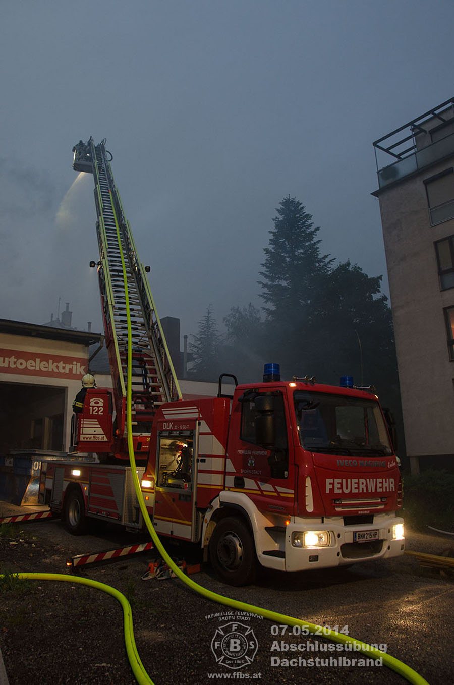 07.05.2014 - Abschlussübung Dachstuhlbrand