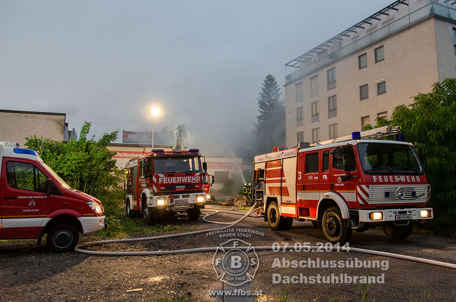 07.05.2014 - Abschlussübung Dachstuhlbrand