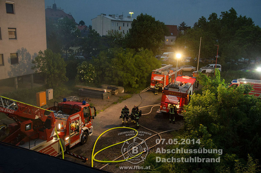07.05.2014 - Abschlussübung Dachstuhlbrand