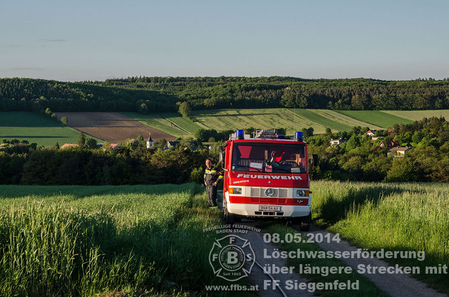 08.05.2014 - Löschwasserförderung über längere Strecken mit FF Siegenfeld