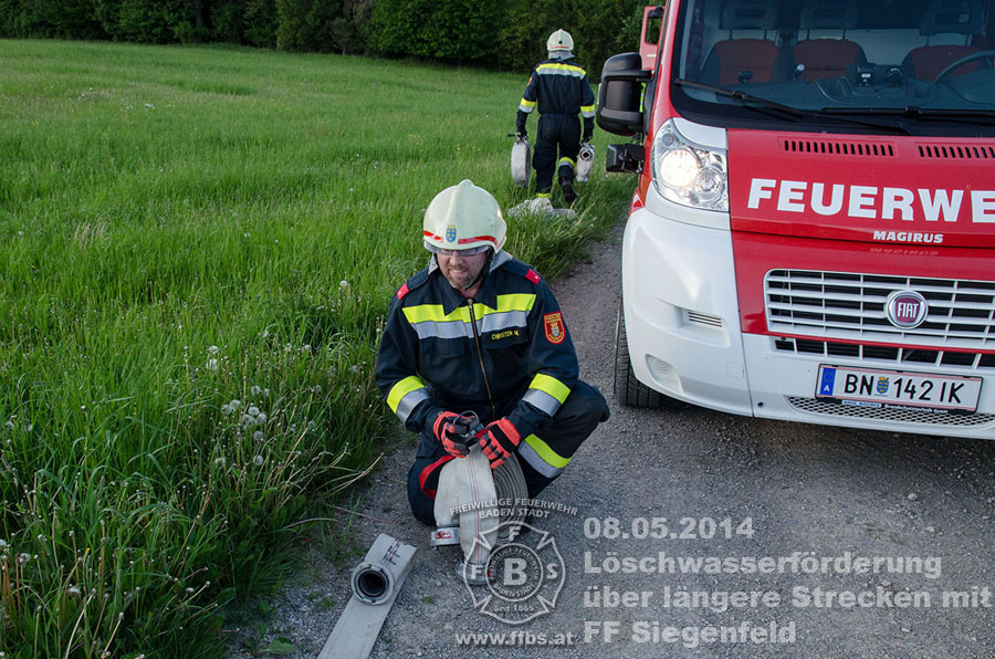 08.05.2014 - Löschwasserförderung über längere Strecken mit FF Siegenfeld
