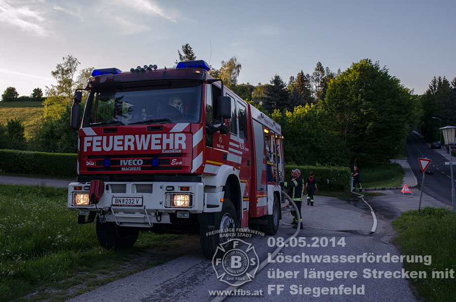 08.05.2014 - Löschwasserförderung über längere Strecken mit FF Siegenfeld