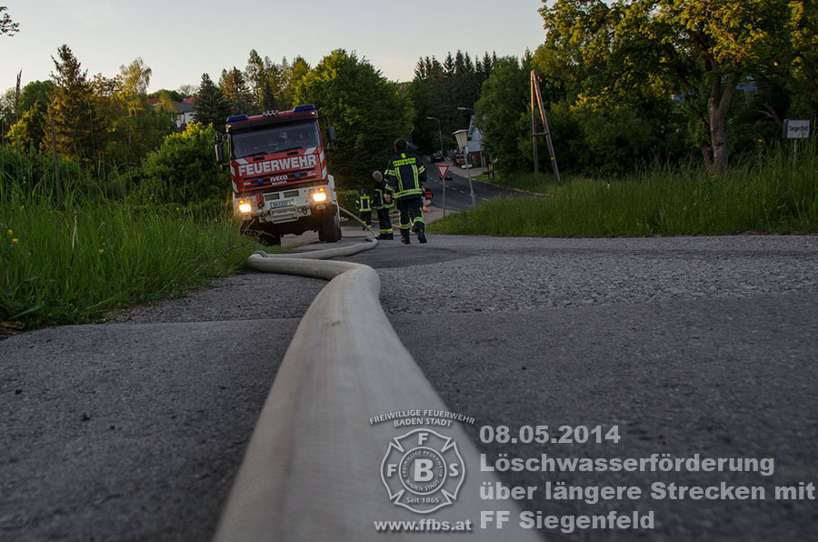 08.05.2014 - Löschwasserförderung über längere Strecken mit FF Siegenfeld