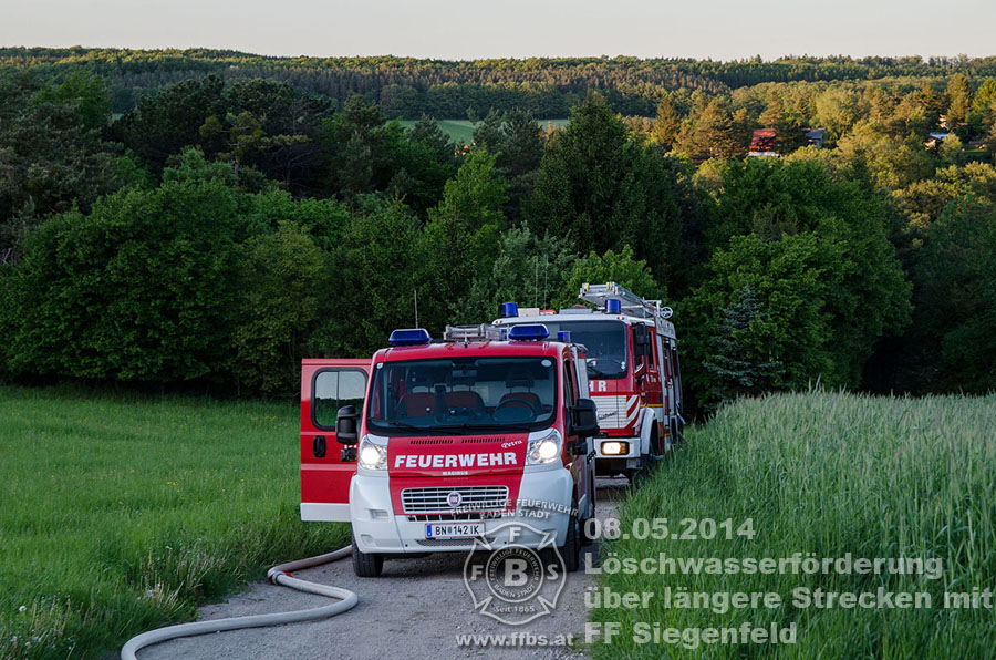 08.05.2014 - Löschwasserförderung über längere Strecken mit FF Siegenfeld