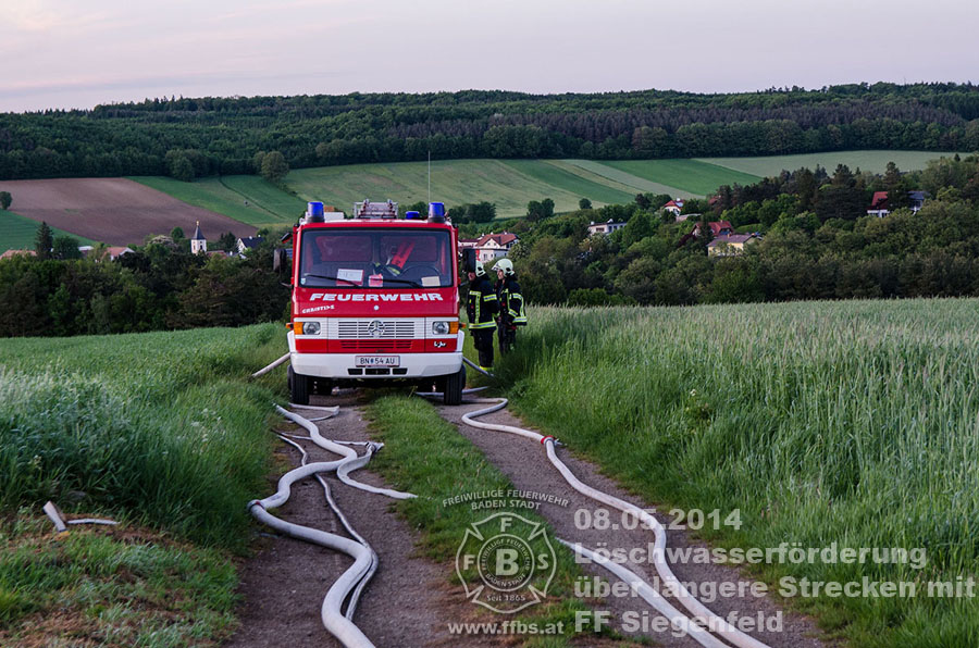 08.05.2014 - Löschwasserförderung über längere Strecken mit FF Siegenfeld