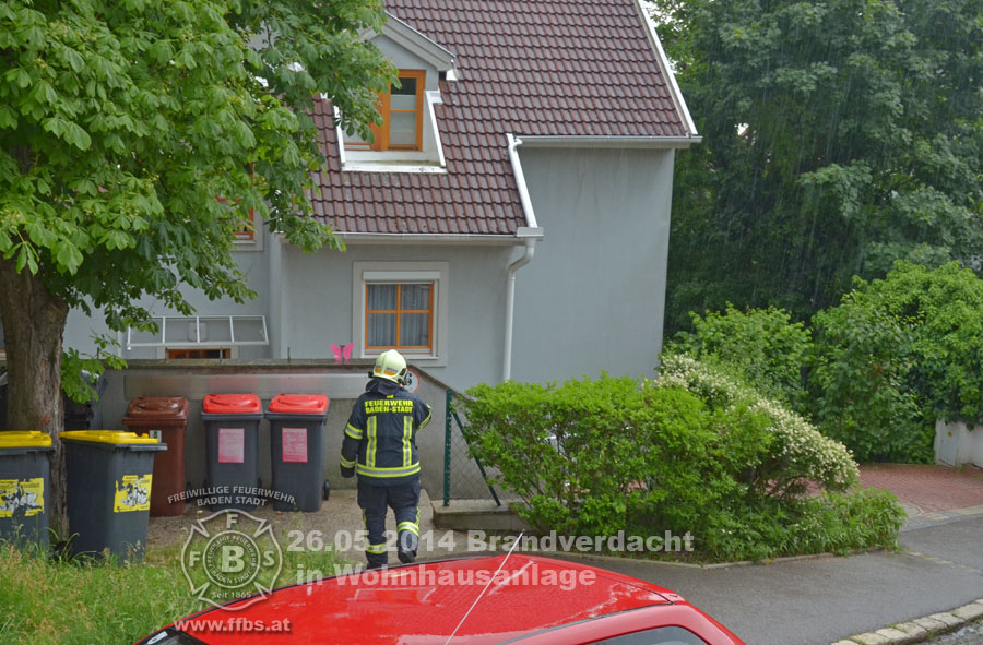 26.05.2014 - Brandverdacht in Wohnhausanlage