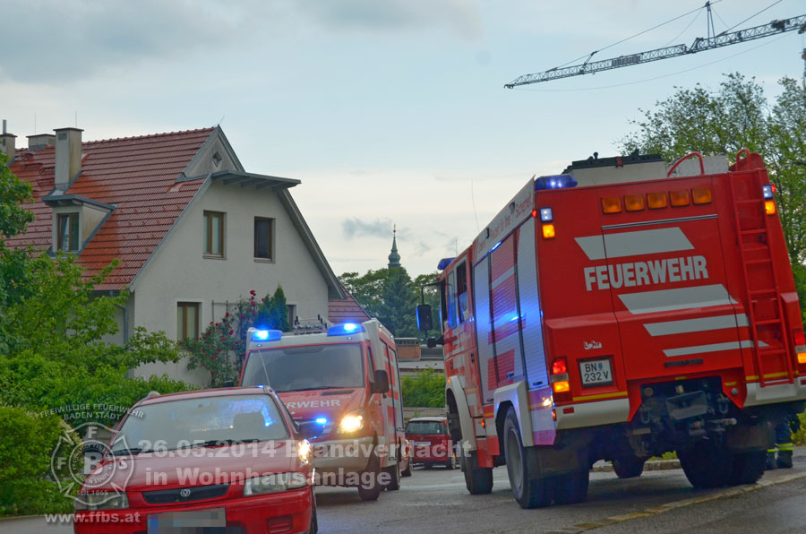 26.05.2014 - Brandverdacht in Wohnhausanlage