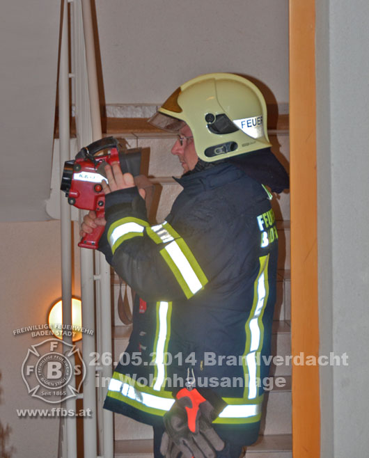 26.05.2014 - Brandverdacht in Wohnhausanlage