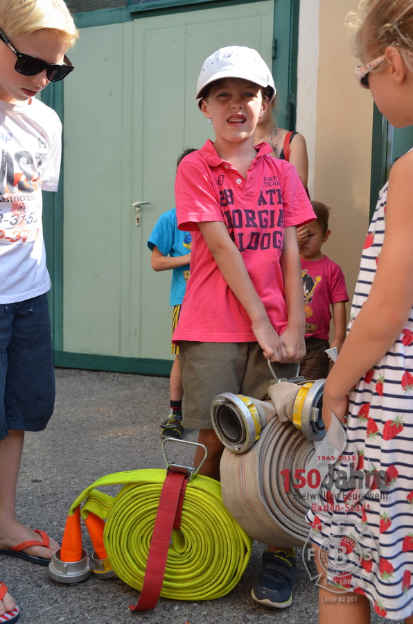 2015.08.14 - Ferienspiel - Feuerwehr zum Anfassen - Freiwillige Feuerwehr Baden-Stadt