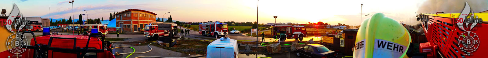 22.08.2015 - Brand Gewerbebetrieb am Haidhof