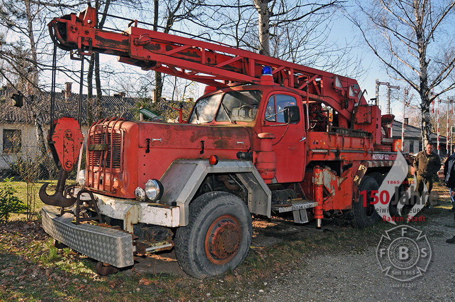 Kranwagen KW16 bei der Rückholung