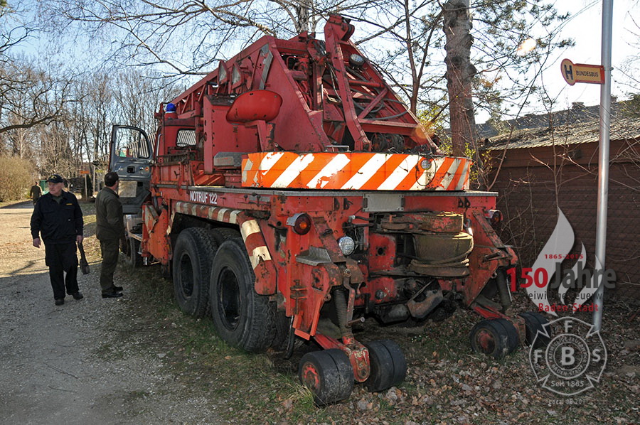 Kranwagen KW16 bei der Rückholung