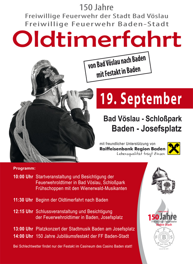 2015.09.19 - Oldtimerfahrt & Festakt 150 Jahre Freiwillige Feuerwehr Baden-Stadt