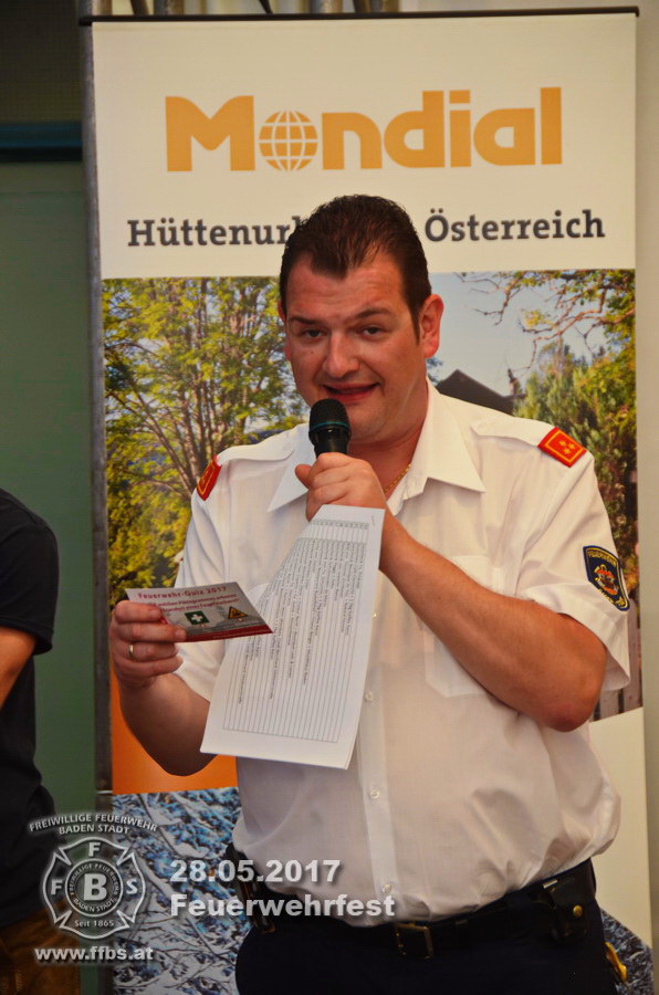 Feuerwehrfest Freiw. Feuerwehr Baden-Stadt - 28.05.2017 - Rückblick Tag 3 - Danke für's dabei sein - UNSERE FREIZEIT FÜR IHRE SICHERHEIT - www.ffbs.at