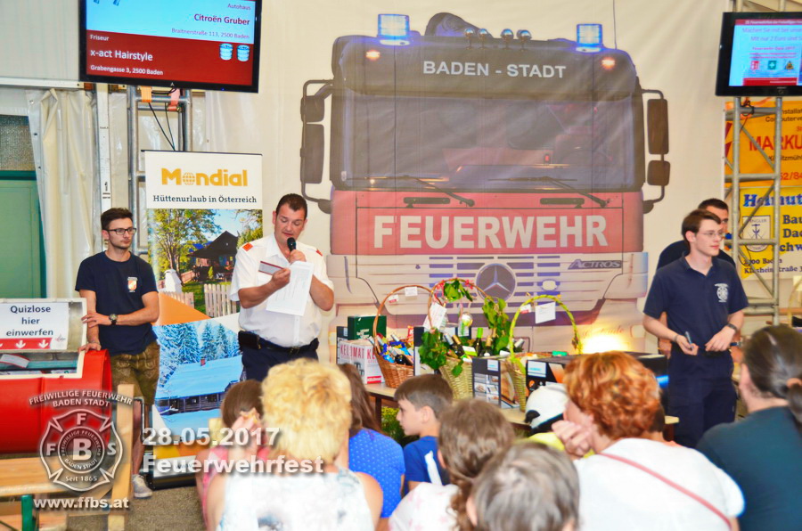 Feuerwehrfest Freiw. Feuerwehr Baden-Stadt - 28.05.2017 - Rückblick Tag 3 - Danke für's dabei sein - UNSERE FREIZEIT FÜR IHRE SICHERHEIT - www.ffbs.at