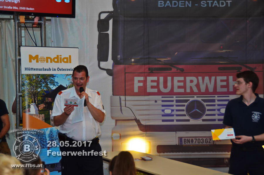 Feuerwehrfest Freiw. Feuerwehr Baden-Stadt - 28.05.2017 - Rückblick Tag 3 - Danke für's dabei sein - UNSERE FREIZEIT FÜR IHRE SICHERHEIT - www.ffbs.at
