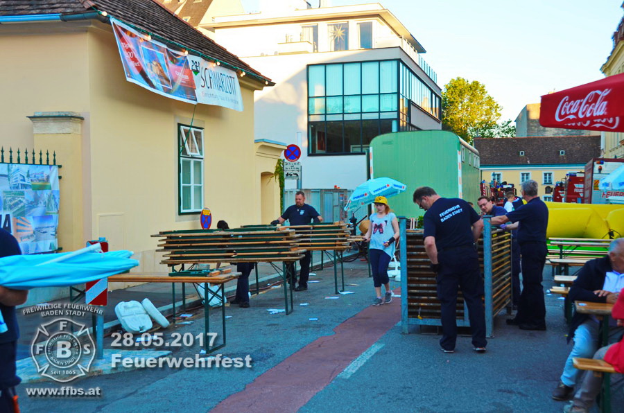 Feuerwehrfest Freiw. Feuerwehr Baden-Stadt - 28.05.2017 - Rückblick Tag 3 - Danke für's dabei sein - UNSERE FREIZEIT FÜR IHRE SICHERHEIT - www.ffbs.at