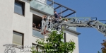 Türöffnung nach Unfall in Wohnung & Personenrettung über Drehleiter