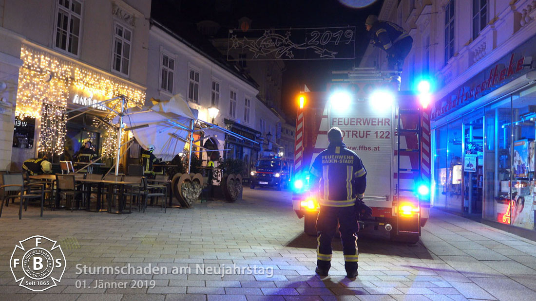 20190101 Sturmschaden Baden Hauptplatz Foto: Stefan Schneider