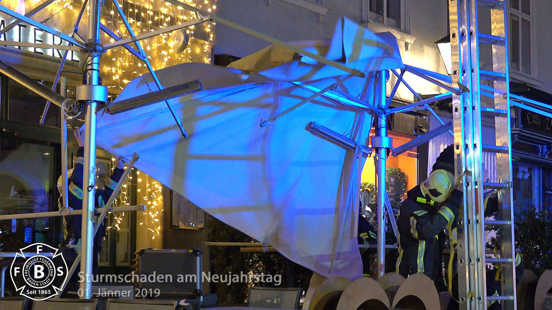 20190101 Sturmschaden Baden Hauptplatz Foto: Stefan Schneider