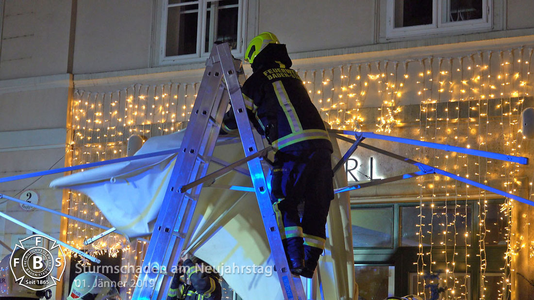 20190101 Sturmschaden Baden Hauptplatz Foto: Stefan Schneider