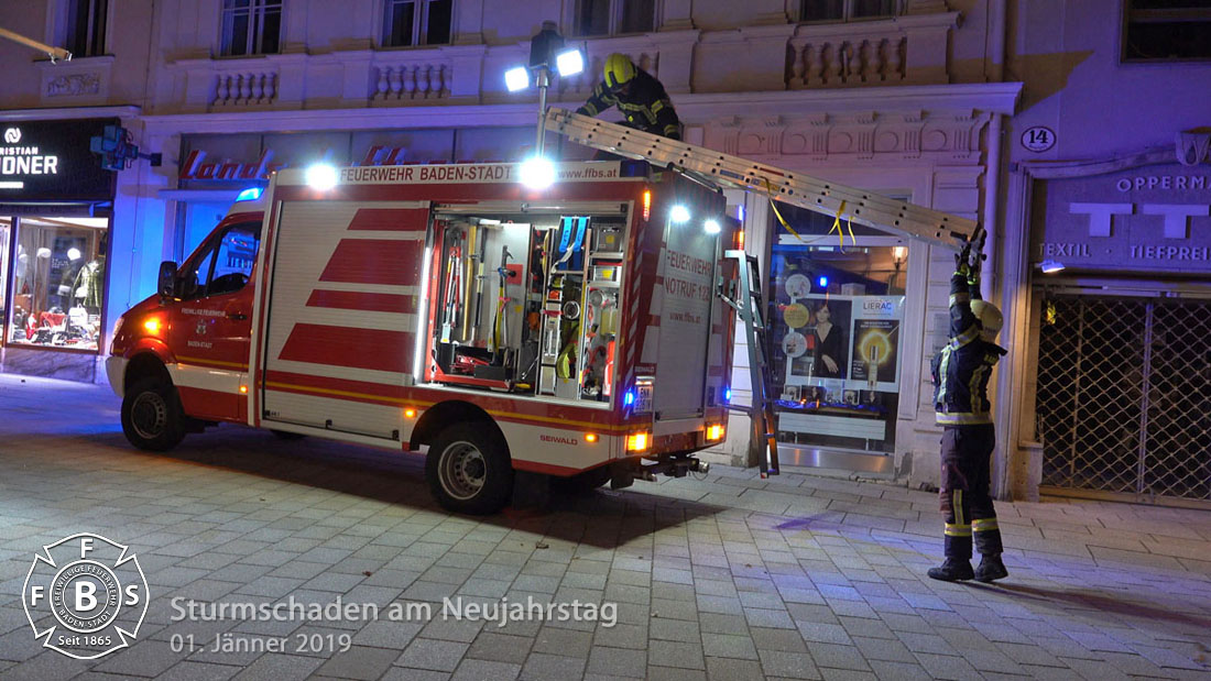 20190101 Sturmschaden Baden Hauptplatz Foto: Stefan Schneider