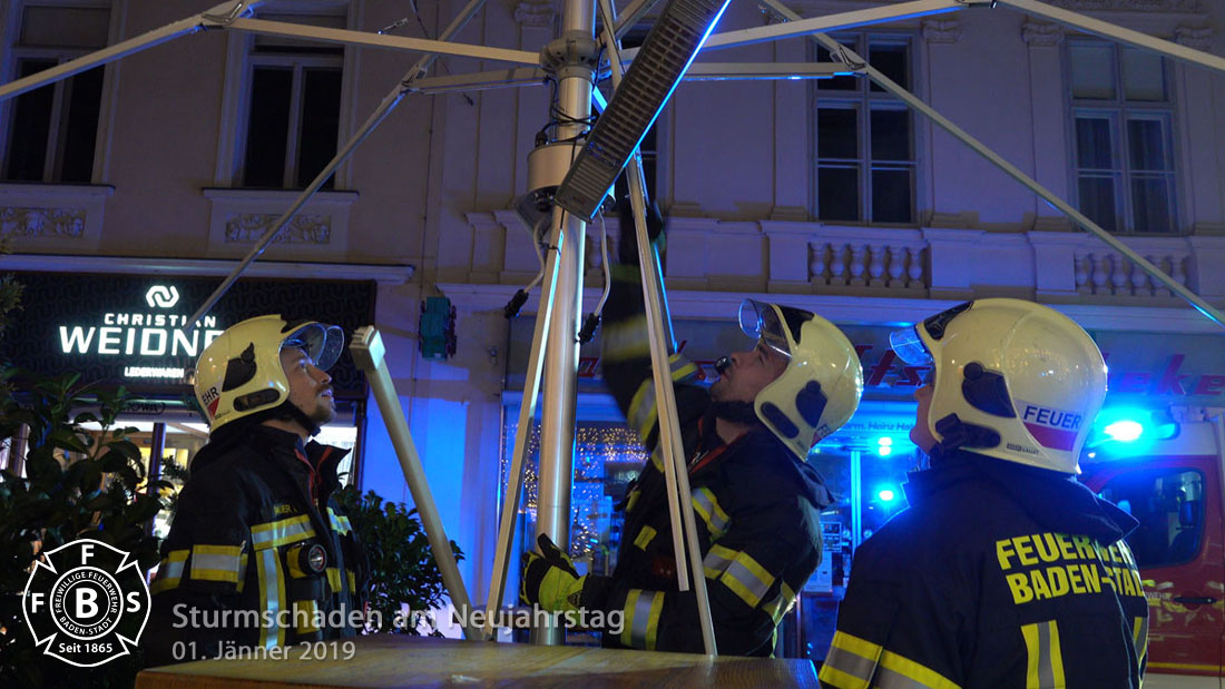 20190101 Sturmschaden Baden Hauptplatz Foto: Stefan Schneider
