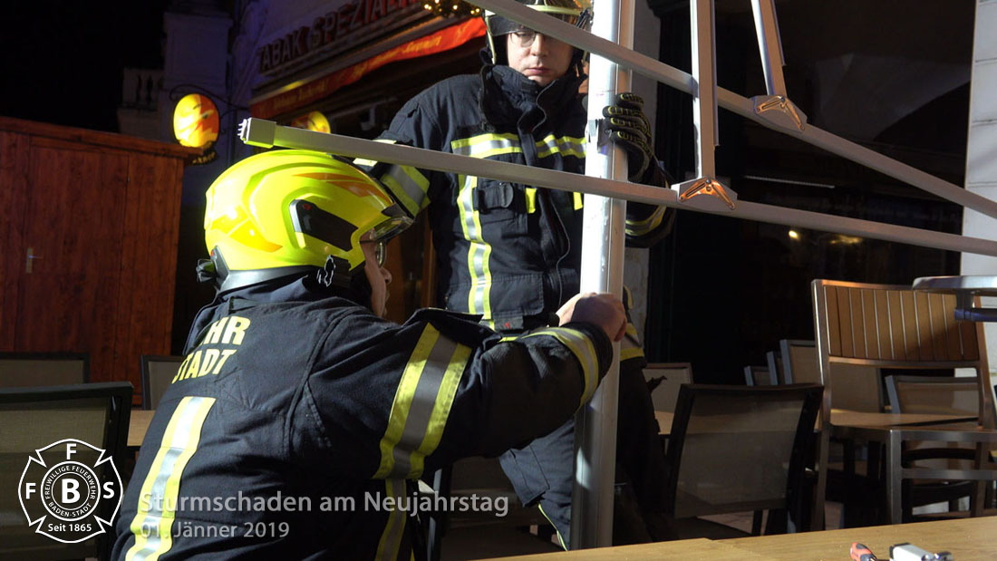 20190101 Sturmschaden Baden Hauptplatz Foto: Stefan Schneider