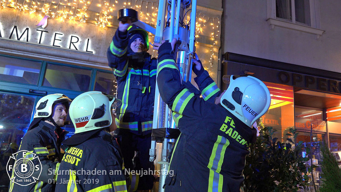 20190101 Sturmschaden Baden Hauptplatz Foto: Stefan Schneider