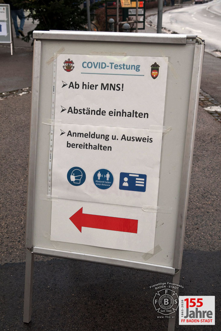 20201205_COVID-19 Antigen Testung in Baden für Personal im Bildungsbereich Bezirk BADEN