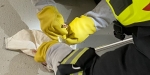 20220522 Tierrettung in Badener Wohnhausanlage - Schlange in Tiefgarage