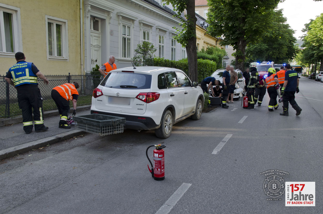 20220602 Verkehrsunfall im Badener Stadtgebiet