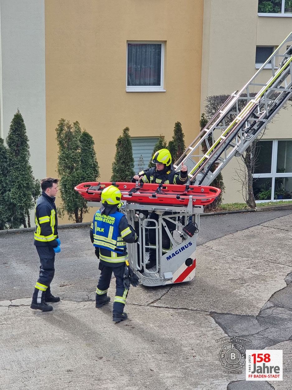 20230131 Unterstützung Rettungsdienst in Baden