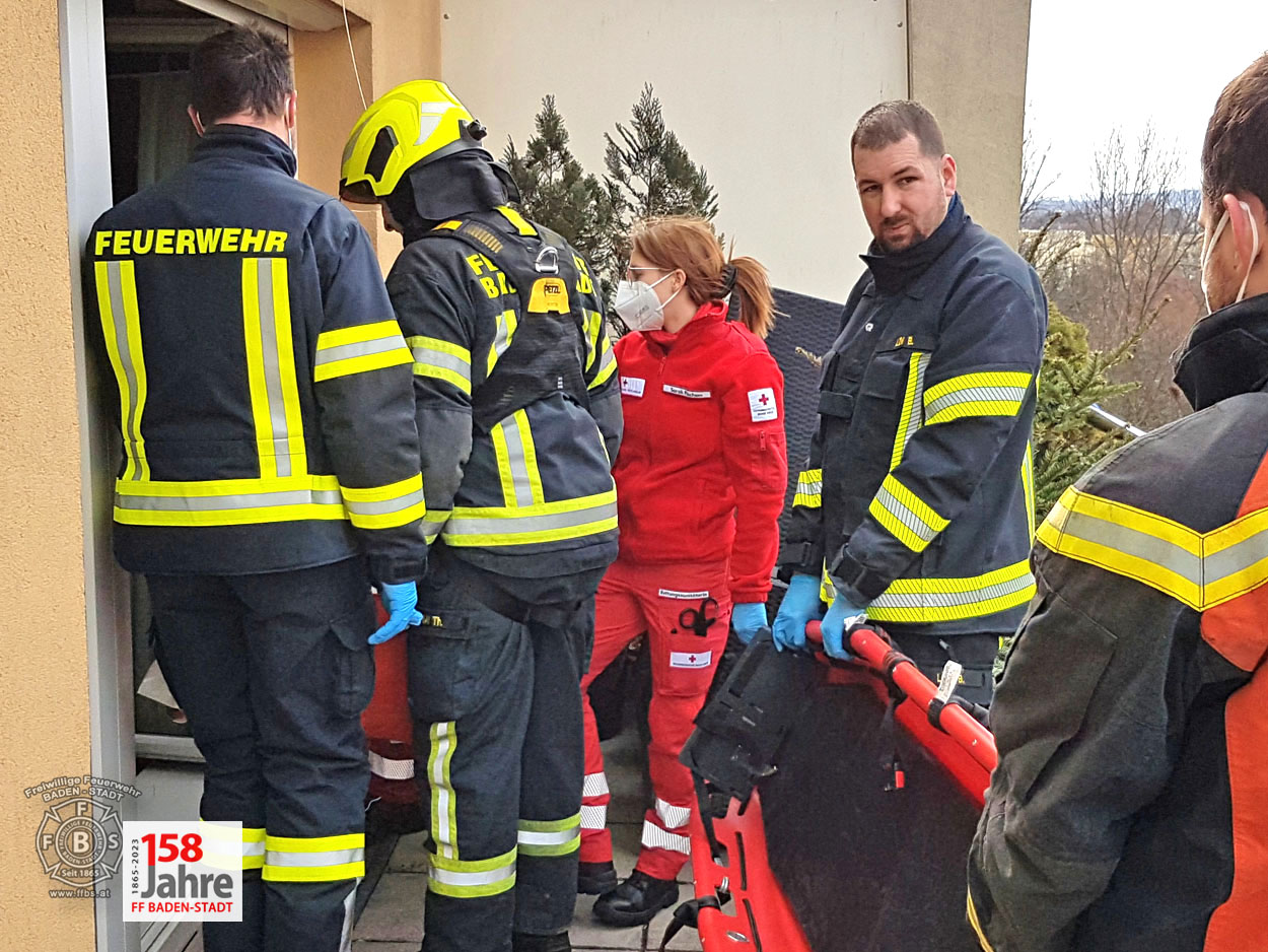 20230131 Unterstützung Rettungsdienst in Baden