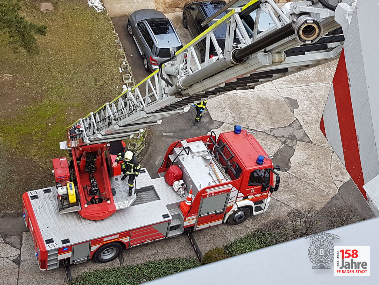 20230131 Unterstützung Rettungsdienst in Baden