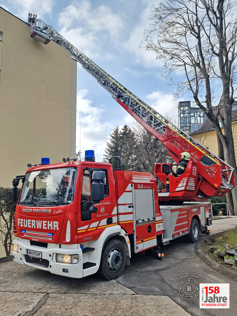20230131 Unterstützung Rettungsdienst in Baden