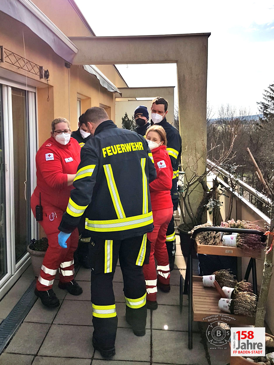 20230131 Unterstützung Rettungsdienst in Baden