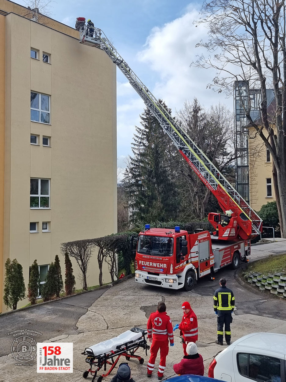 20230131 Unterstützung Rettungsdienst in Baden