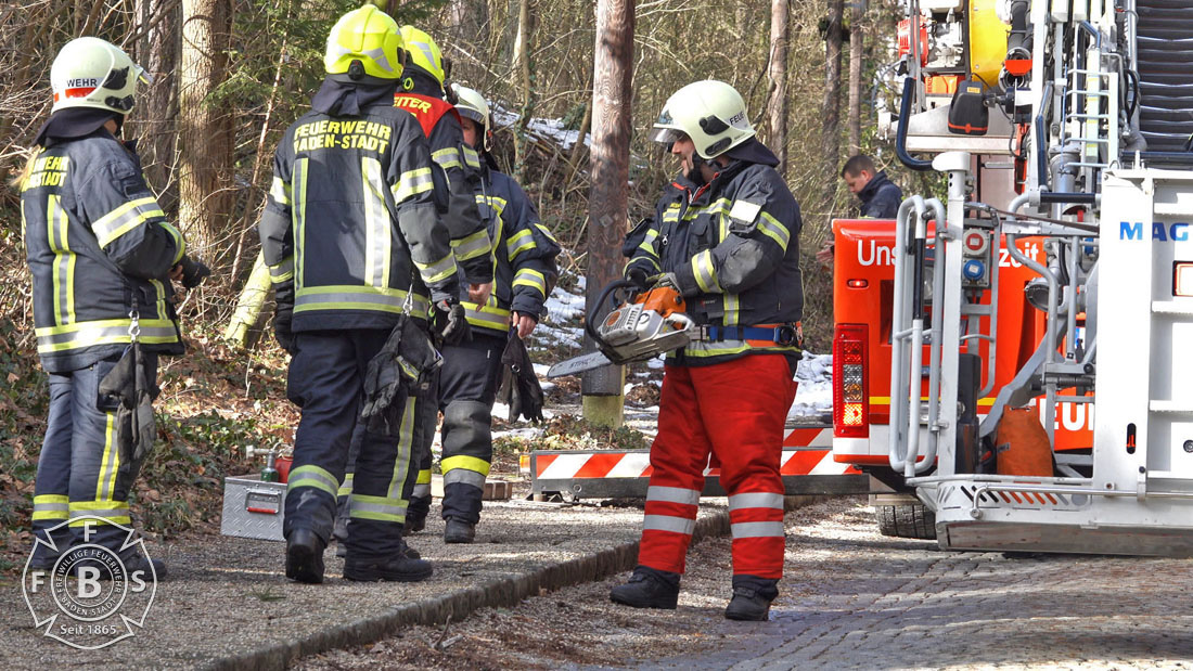 20190113 Strumschaden Zufahrt zum Rudolfshof Baden  Foto: Stefan Schneider