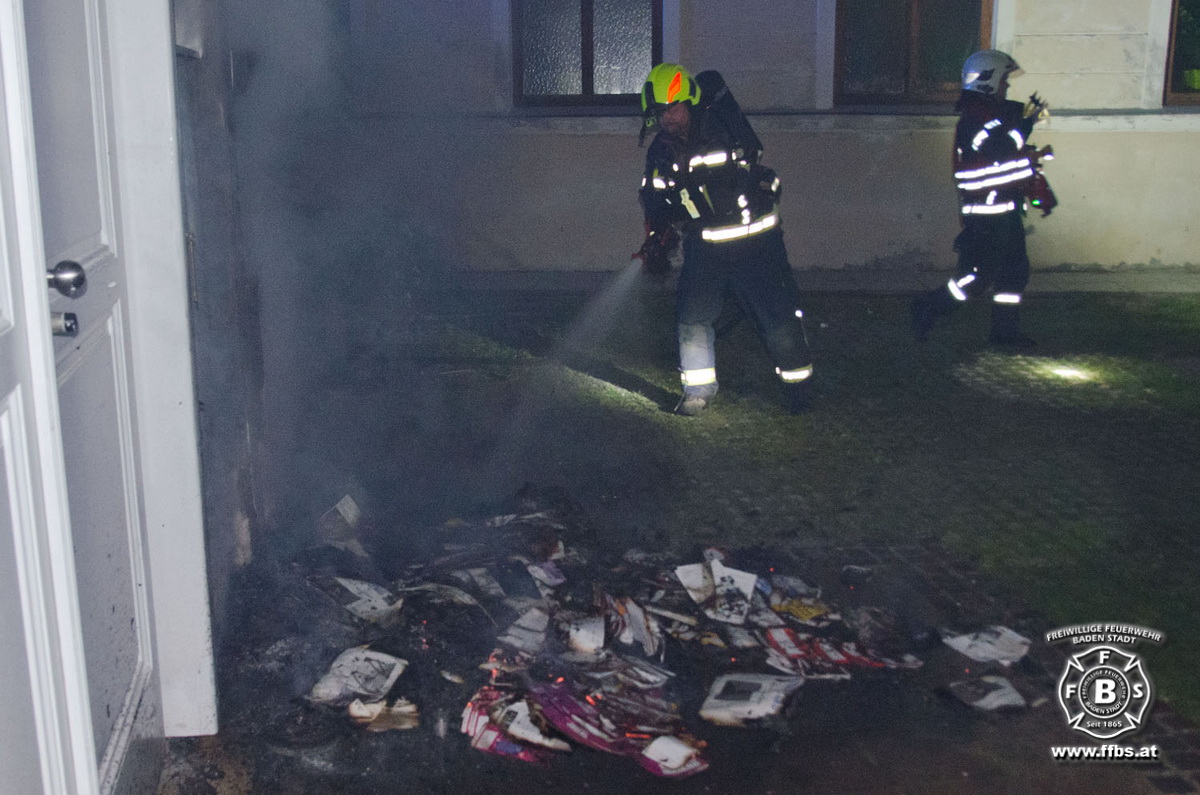 20190609 Brand Baden  Foto: Dominik Judt FF Baden-Stadt