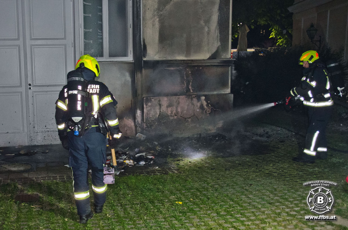 20190609 Brand Baden  Foto: Dominik Judt FF Baden-Stadt
