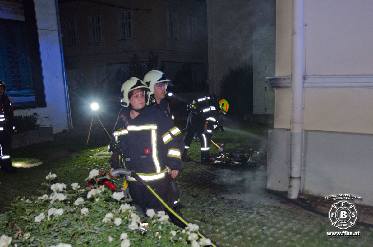 20190609 Brand Baden  Foto: Dominik Judt FF Baden-Stadt
