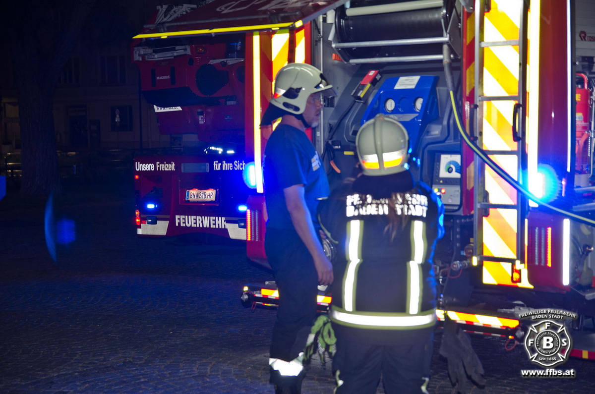 20190609 Brand Baden  Foto: Dominik Judt FF Baden-Stadt
