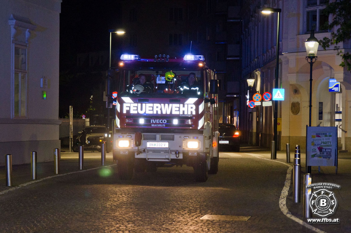 20190609 Brand Baden  Foto: Dominik Judt FF Baden-Stadt